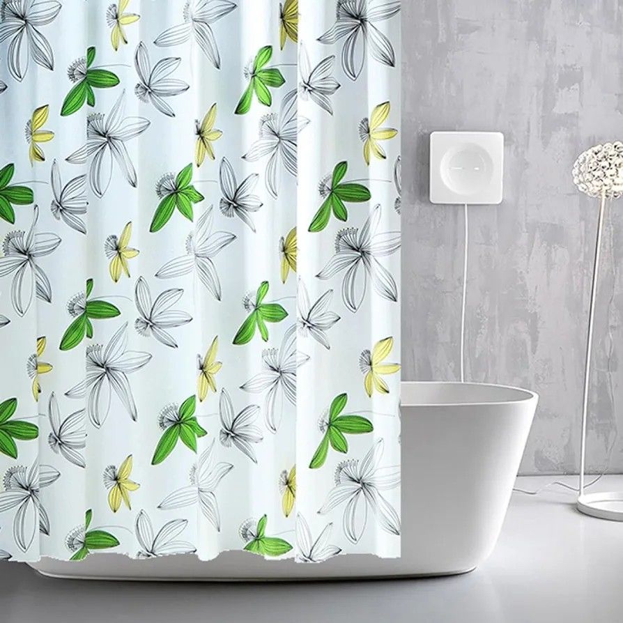 180x200cm PEVA Bathroom Screens, Waterproof Bathtub shower  Curtains, Mildew Proof Bathroom Shower Curtain, No chemical smell/No smell Shower curtain, Accessories for Home, Apartment, Lodging, School