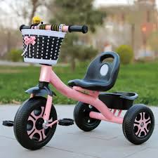 Kids Tricycle With Front Basket with  Balance Trike