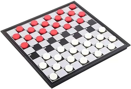 5 in 1 Chess Game Board Set Board Game Portable Travel Board Game Mini Magnetic Chess Game Chess board Flying Chess Checker Snake Chess Draughts Ladders Checker Educational Toy for Kids 6+
