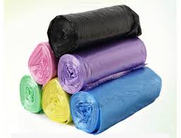 Garbage Bags Small Trash Bags, 50 Count 4 Gallon Plastic Bags Bin Bags 45 * 50cm Wastebasket Bin Liners for Home Bathroom Bedroom Office Black Dustbin Bag, Disposable Bags
