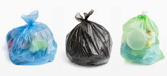 Garbage Bags Small Trash Bags, 50 Count 4 Gallon Plastic Bags Bin Bags 45 * 50cm Wastebasket Bin Liners for Home Bathroom Bedroom Office Black Dustbin Bag, Disposable Bags