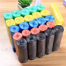 Garbage Bags Small Trash Bags, 50 Count 4 Gallon Plastic Bags Bin Bags 45 * 50cm Wastebasket Bin Liners for Home Bathroom Bedroom Office Black Dustbin Bag, Disposable Bags