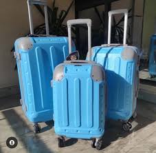 Fashion Travel Luggage Set of 3 Piece Hard Shell Light Weight ABS Suitcase with 4 Spinner Wheels (PINK)