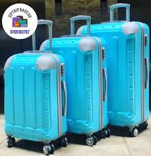 Fashion Travel Luggage Set of 3 Piece Hard Shell Light Weight ABS Suitcase with 4 Spinner Wheels (PINK)