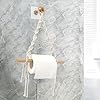 Toilet Paper Holder No Drilling Required Toilet Paper Holder Vintage Towel Holder Toilet Paper Holder for Toilet Bathroom Vintage Decoration Industrial Rope