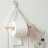 Toilet Paper Holder No Drilling Required Toilet Paper Holder Vintage Towel Holder Toilet Paper Holder for Toilet Bathroom Vintage Decoration Industrial Rope