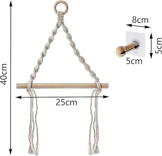 Toilet Paper Holder No Drilling Required Toilet Paper Holder Vintage Towel Holder Toilet Paper Holder for Toilet Bathroom Vintage Decoration Industrial Rope