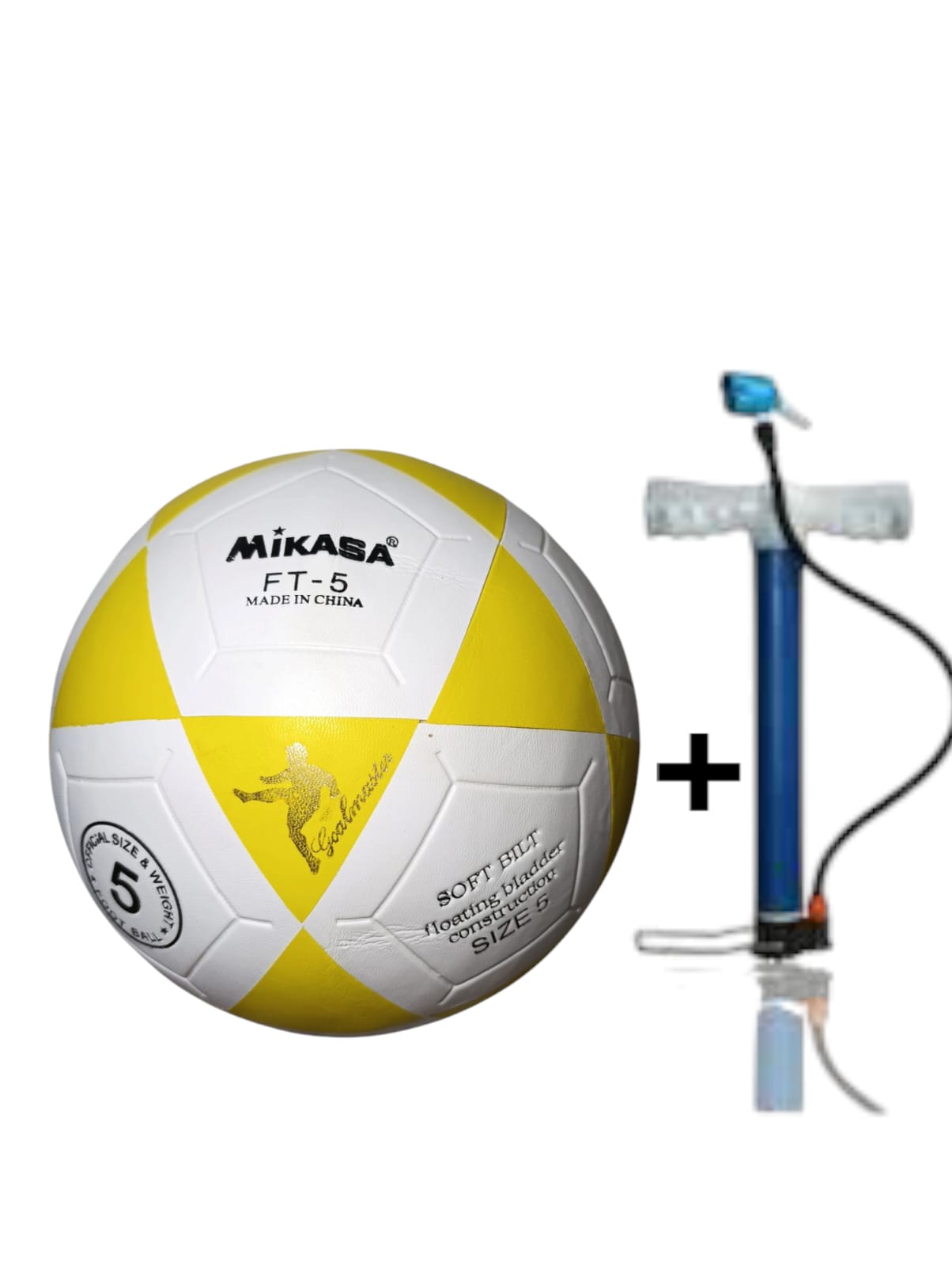 ⚽ LIMITED OFFER MIKASA Football Blue Color - Size 5 with GIFT BALL PUMP