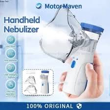 Portable Mesh Nebulizer Handheld, One Touch Operation, No Noise, High Nebulization Rate, Personal Inhalers For Breathing Problems Lightweight, Travel Friendly For Adults & Kids