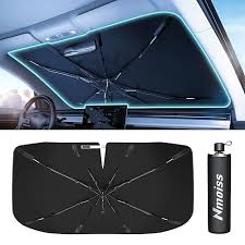 Car Windshield Sunshade Umbrella - Foldable Car Umbrella Sun Shade Cover, UV Block for Car Front Window,