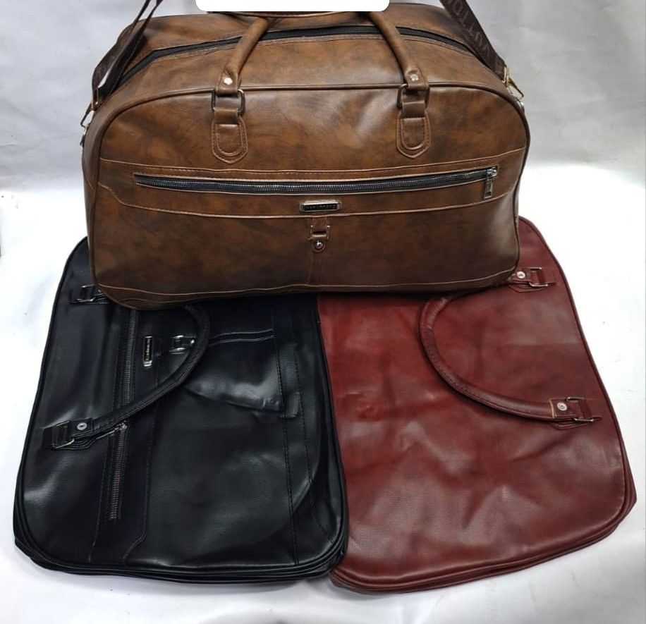 Leather large Travel duffle bag