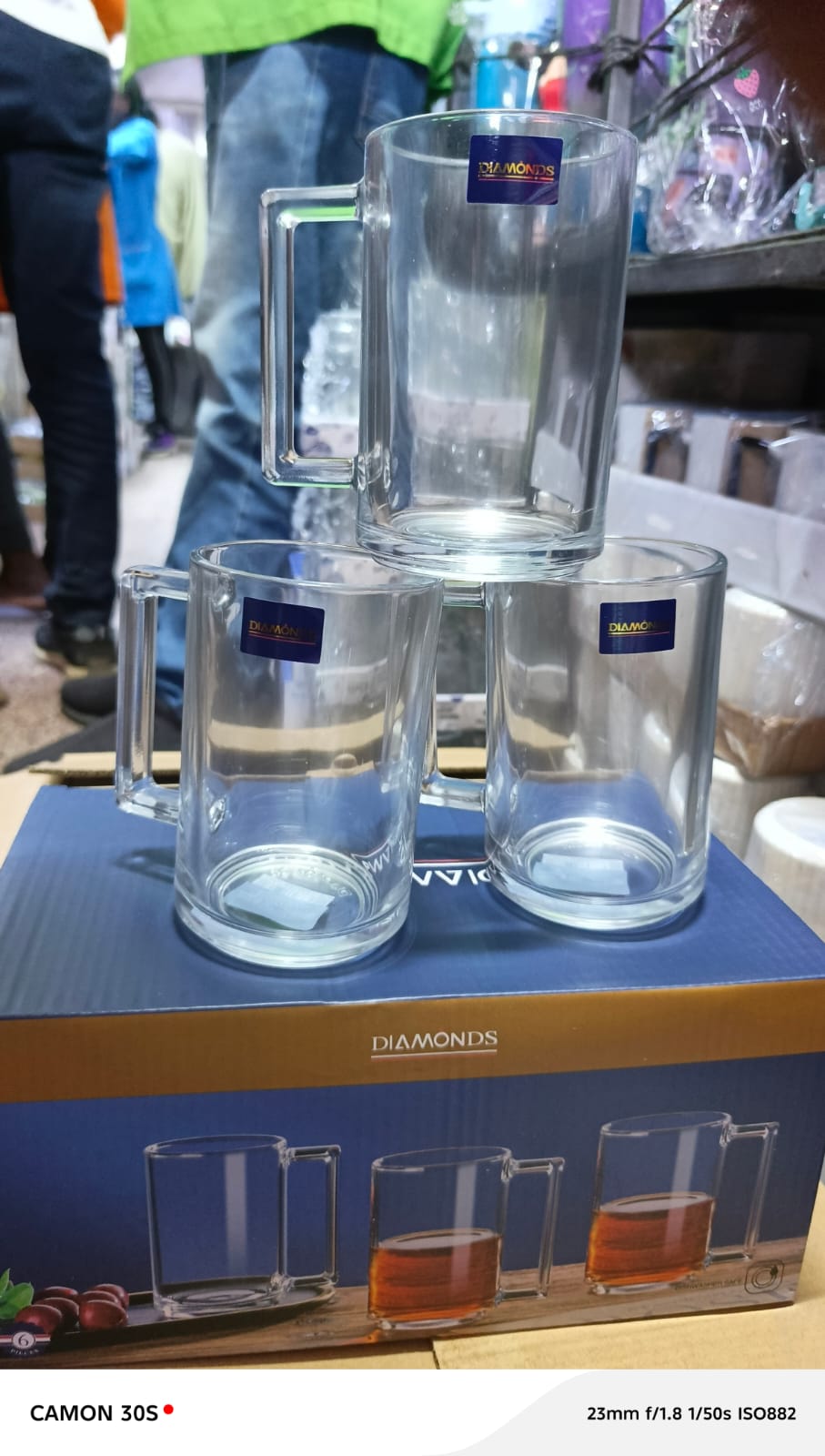 345ml clear tea mug Heat resistance 6pcs