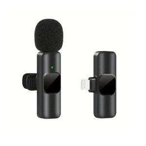SINGLE K9 Wireless Lavalier Microphone Broadcast Lapel Microphones Set Short Video Recording Chargeable Handheld Microphone Live Streaming