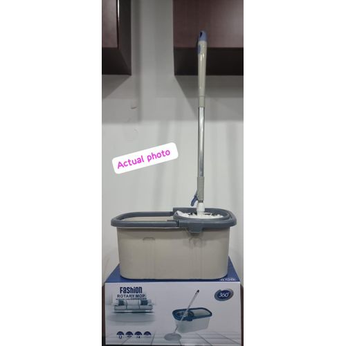 Now DISCOUNTED 🌱✅️SHOP NOW✅️Fashion rotary mop 17L bucket, 112cm mop, 2 rags.360 rotating washable mop No spills, no shock and no damage to floors Microfiber mop head works great wet or dry Keeps
