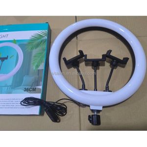 14Inch Selfie Ring Light With 2.1m Tripod Stand And 3 Cell Phone Holder For Live Stream/Makeup 14 inch RINGLIGHT