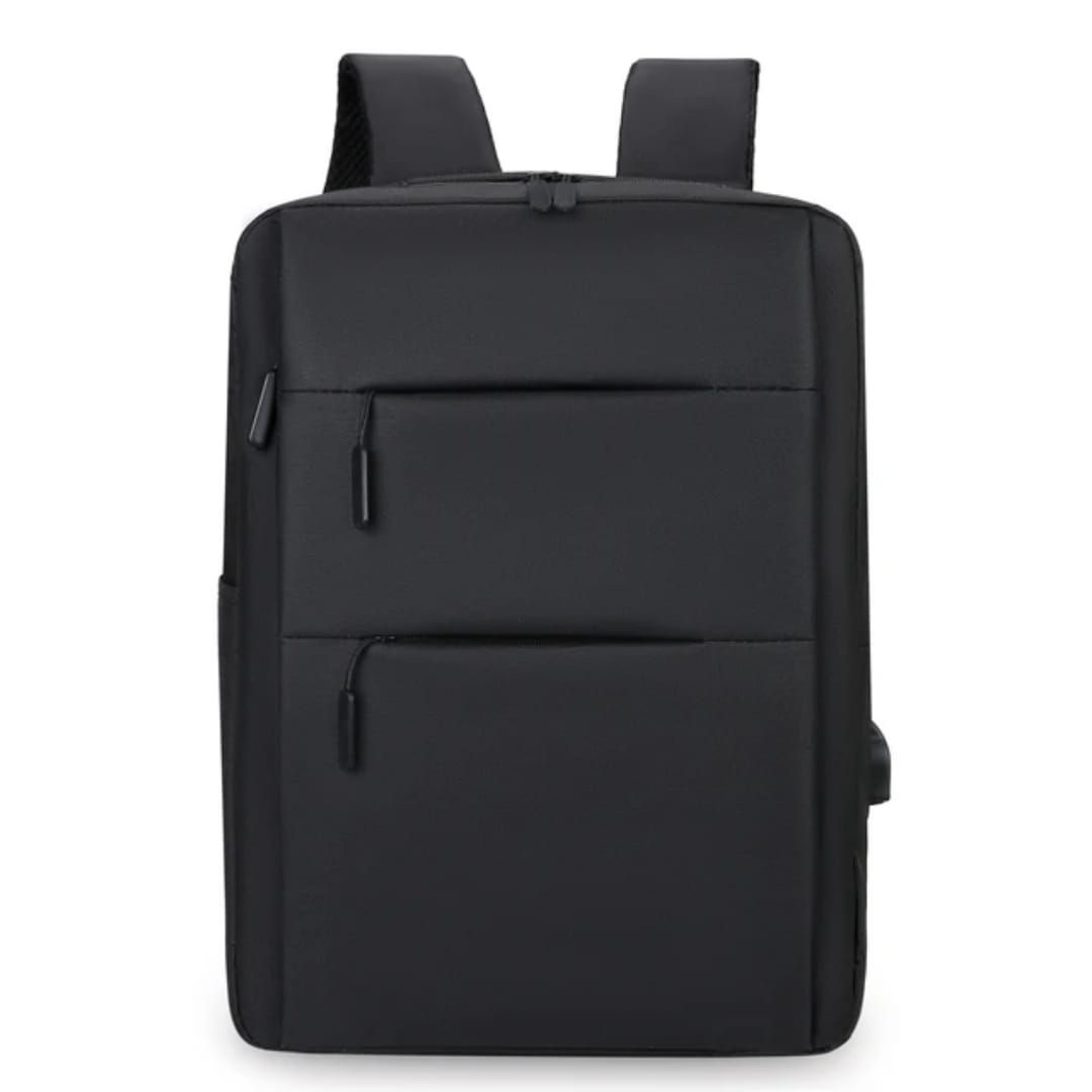 School Bag Backpack for Men Women School Bag Bookbag USB Laptop Bag Notebook Bag Travel Bag Anti-Theft Leisure Nylon Cloth Bags BLACK