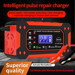 Portable Automatic Car Battery Charger 12V With LCD Display