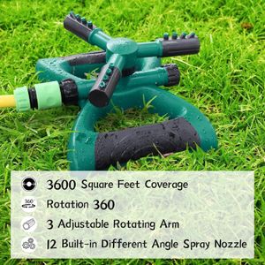 3 Arm 360⁰ Auto-Rotating Water Garden Sprinkler
