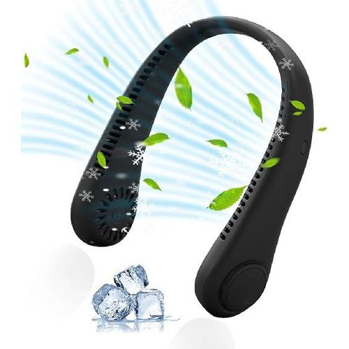 Flexi Cool Vaneless Neck Fan – Versatile & Foldable Personal Cooling Device-Black