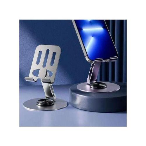 Foldable Expandable Tablet/Phone Holder - Non-Slip Base, Alloy Double Rod Support, Hollow Folding Design, Reserved Charging Hole