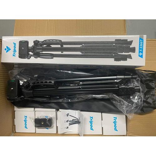 Heavy Duty 3366 Phone/SLR Camera Tripod Stand Max Height 1.4M TRIPOD STAND FOR MOBILE PHONES & CAMERA WITH CLIP.