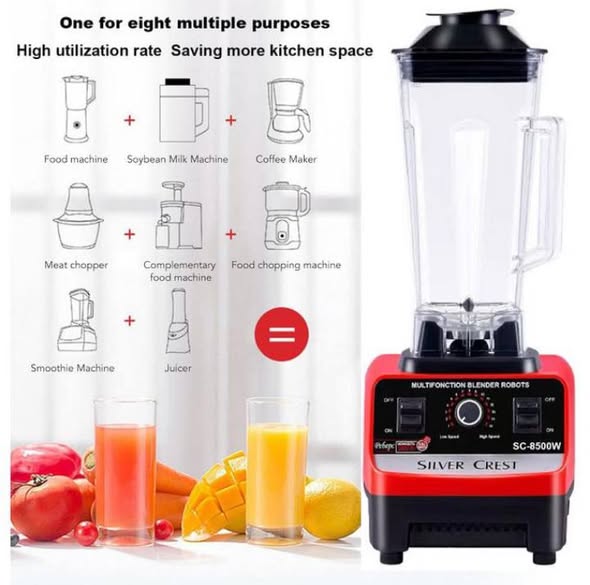 SILVER CREST 8500 Watts commercial blender 2in1 blender with 2.5 litre Jug and grinder Jug-CRAZY OFFERS!!!!!!!!