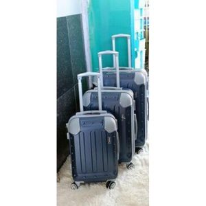 3 Piece Premium Set Hard Shell Travel Suitcases With Spinner Wheels