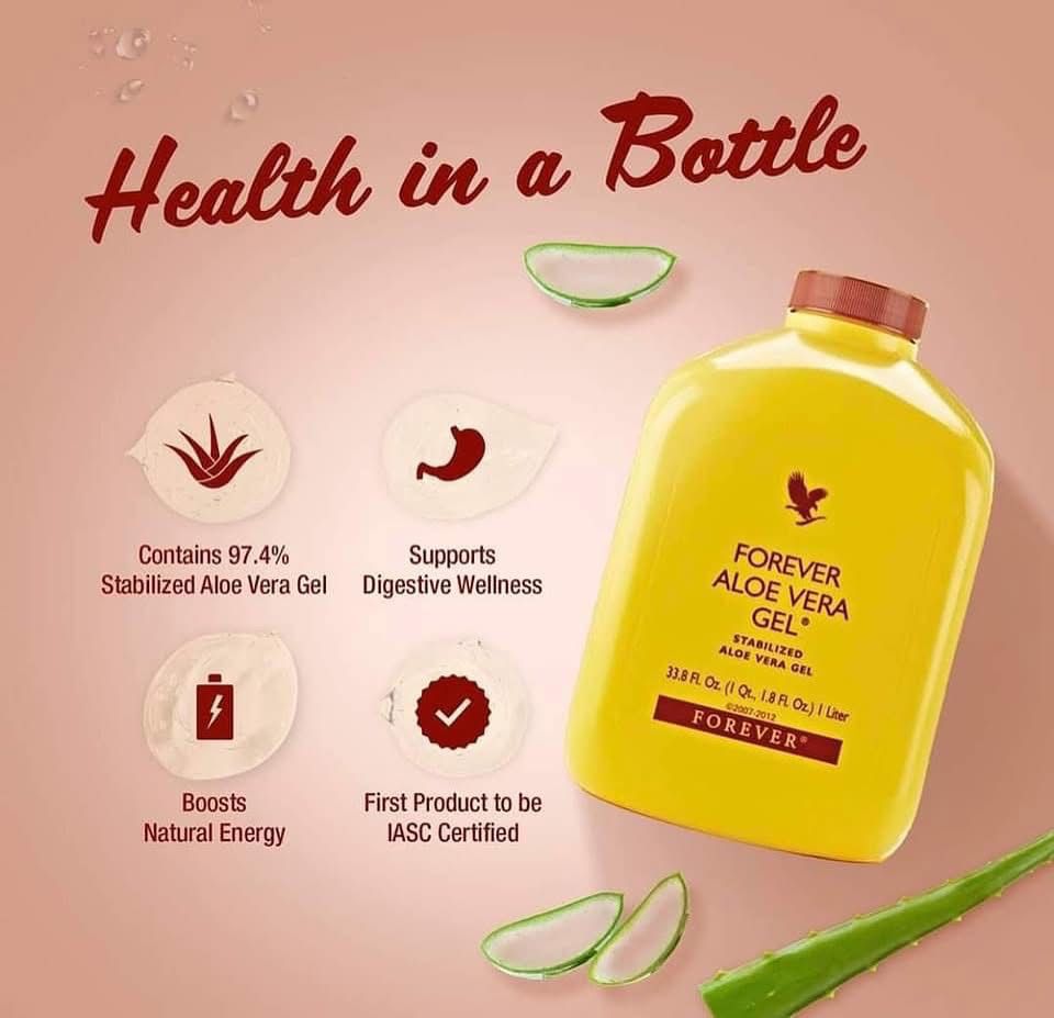 Forever Aloe Vera GelDigestive Support - Aloe vera gel may help soothe and support the digestive system, aiding in digestion and reducing discomfor