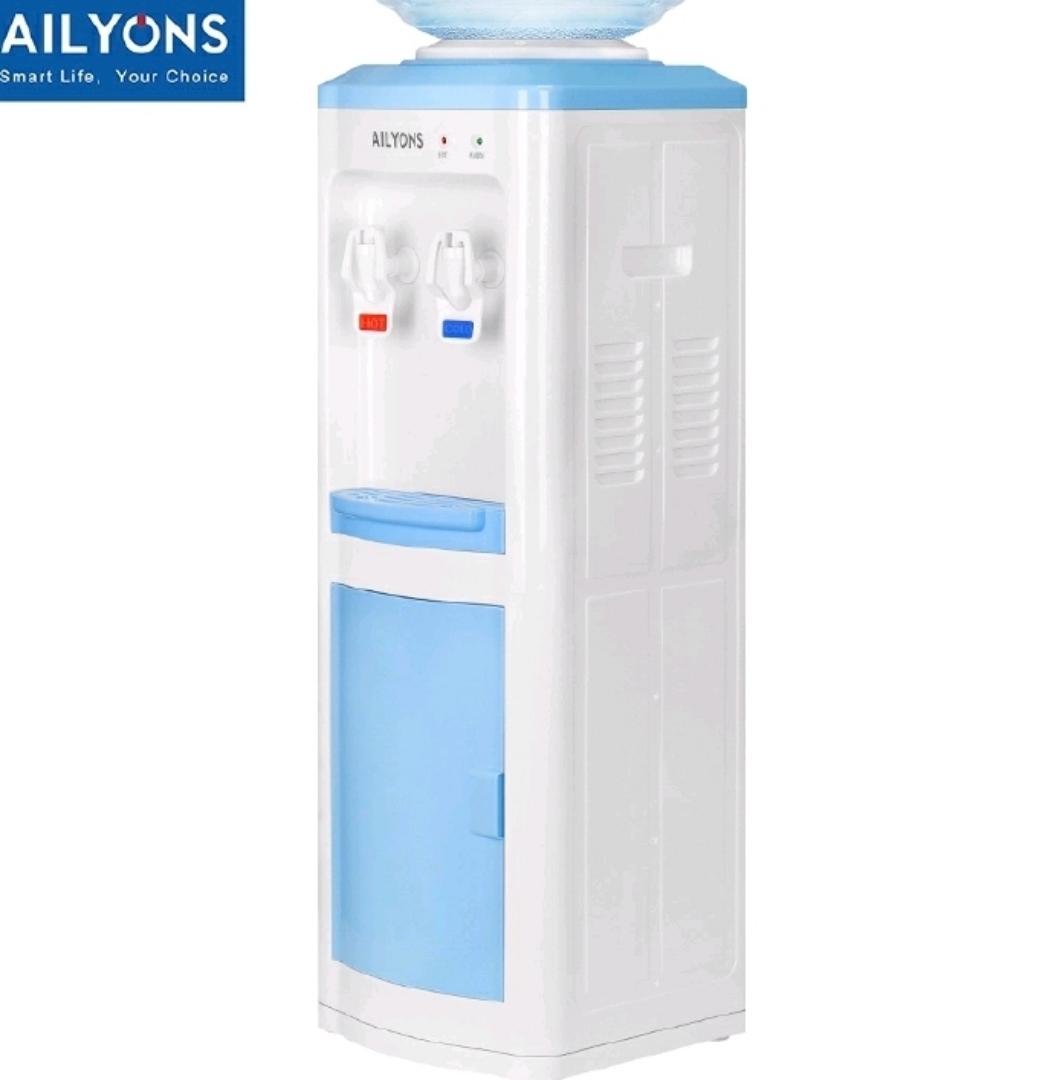 AILYONS AFK-111 Household Appliance Hot and Normal Standing Water Dispenser with Storage Cabinet, 2 Faucets, and Big Size for Kitchen