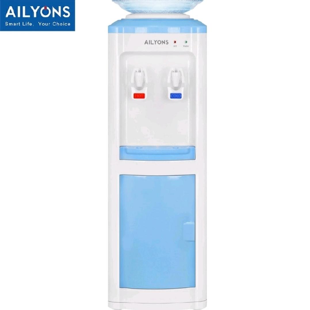 AILYONS AFK-111 Household Appliance Hot and Normal Standing Water Dispenser with Storage Cabinet, 2 Faucets, and Big Size for Kitchen