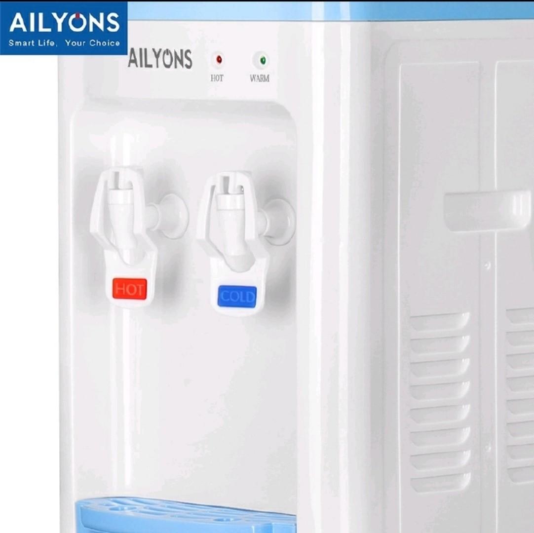 AILYONS AFK-111 Household Appliance Hot and Normal Standing Water Dispenser with Storage Cabinet, 2 Faucets, and Big Size for Kitchen