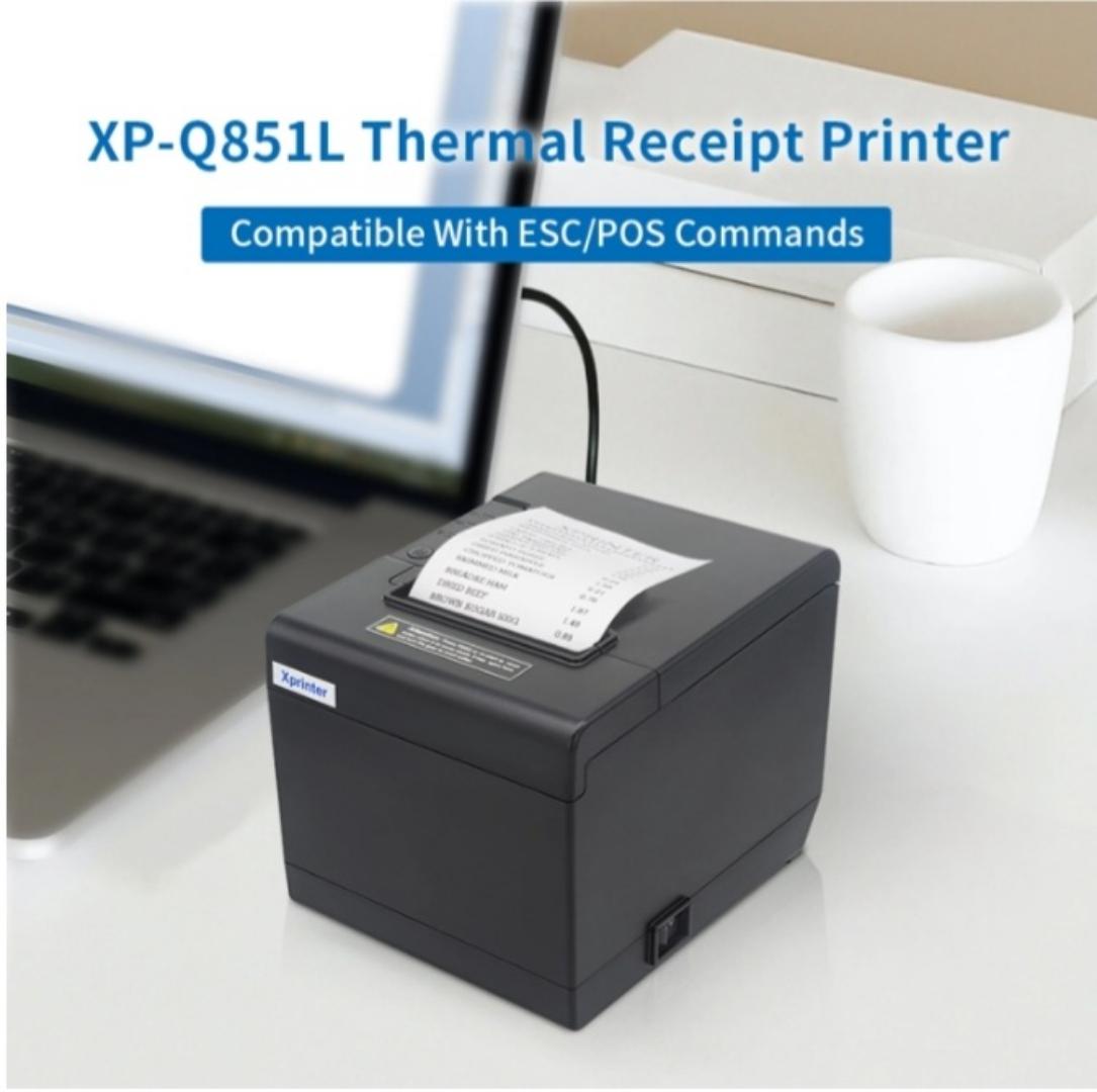 Xprinter XP-Q851L USB+LAN Receipt Printer 80mm Pos Printer