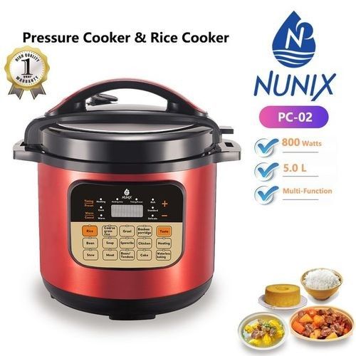 Nunix Electric Pressure And Rice Cooker PC-02 |  Discover convenience in the kitchen with the Nunix Electric Pressure and Rice Cooker