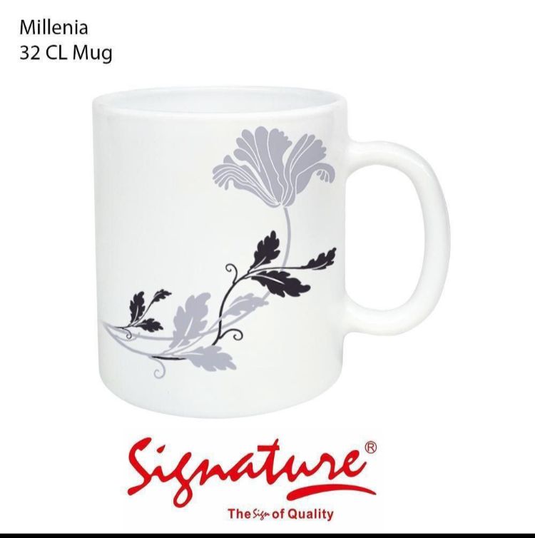 Signature 6PCs Set  Of Ceramic Decorated Cups for Tea/ Coffee