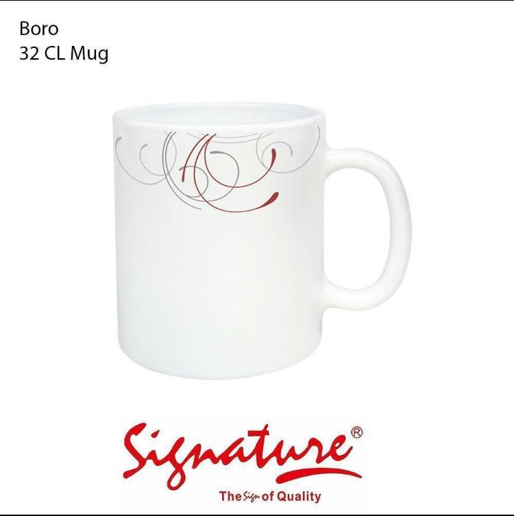 Signature 6PCs Set  Of Ceramic Decorated Cups for Tea/ Coffee