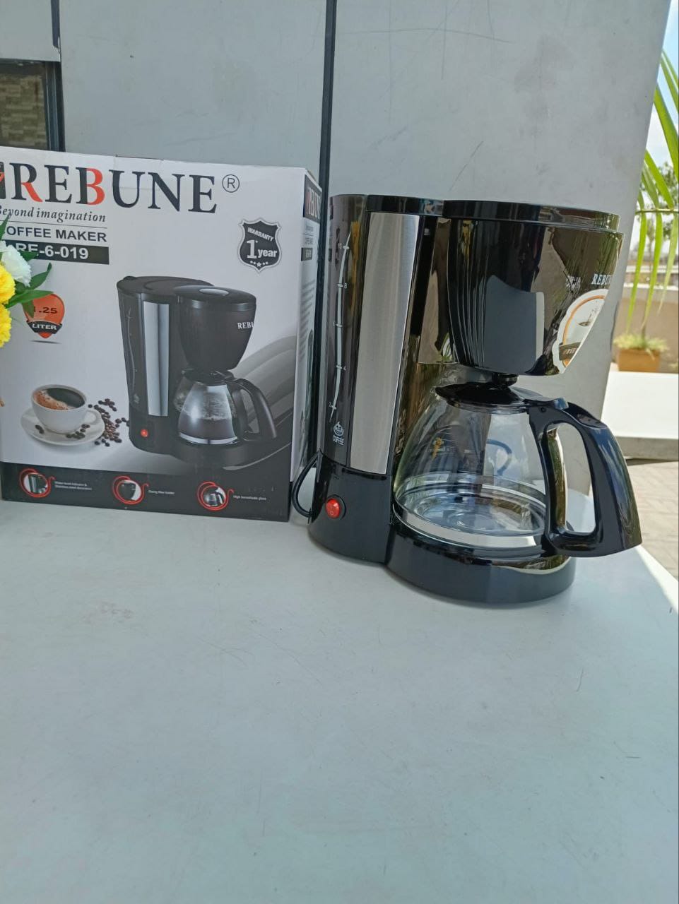 REBUNE (RE-6-019) 1.25 L COFFEE MAKERS