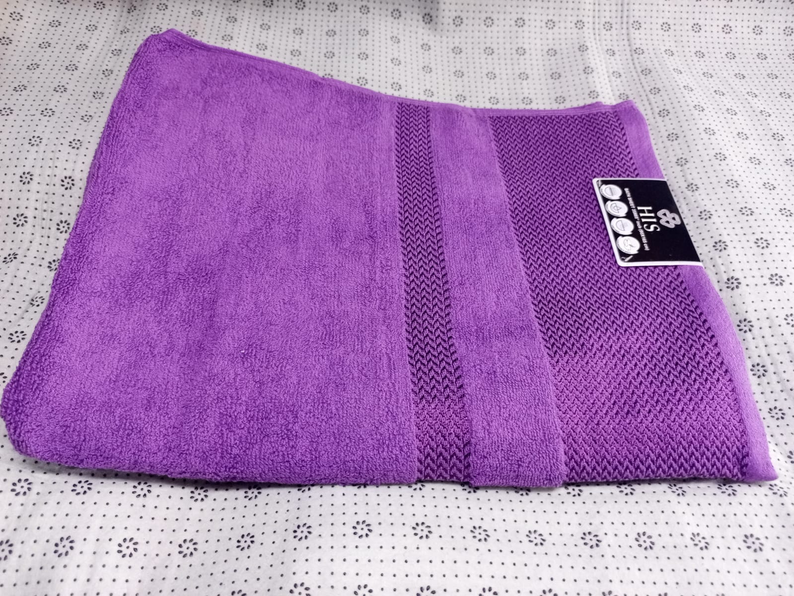 HIS COLOURED TOWELS  90*165 CM  - ASSORTED COLOURS