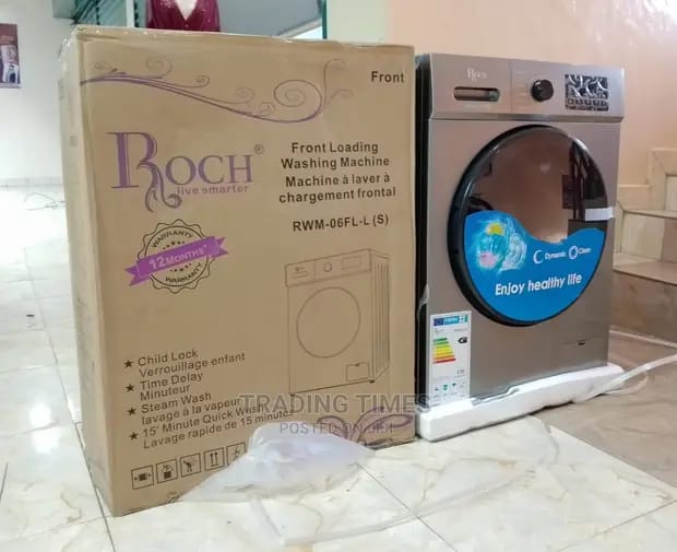Roch 6kgs Washing Machine Front Load Washing Machine - Front Load Washing Machine is designed for efficient laundry care, combining a compact size with advanced features suitable for various washing.