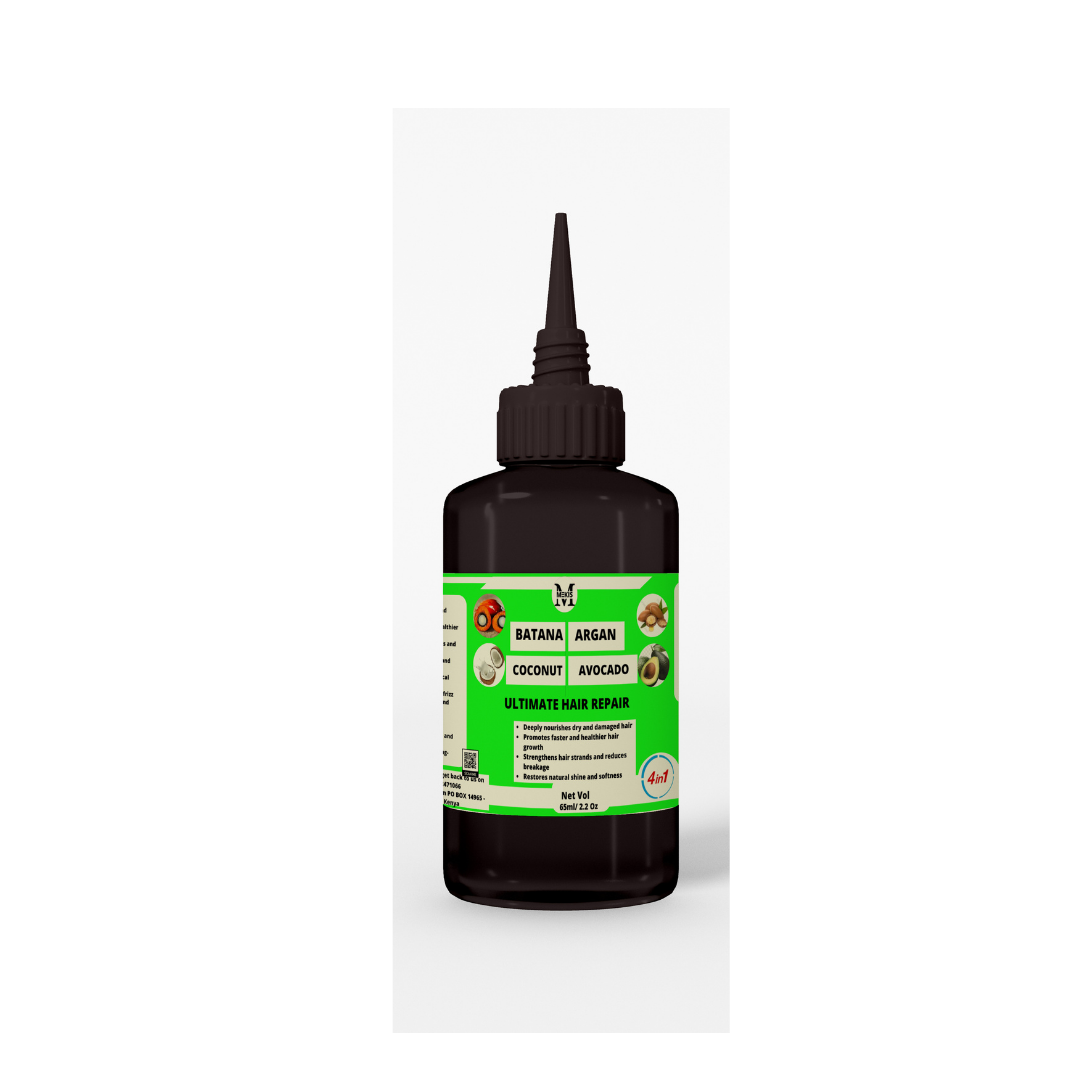 Mekis Batana, Argan, Coconut & Avocado Oil Blend - Deeply Nourishes Dry and Damaged Hair, Strengthens Hair Strands and Reduces Breakage,  Restores Natural Shine and Softness  Repairs Heat and Chemical