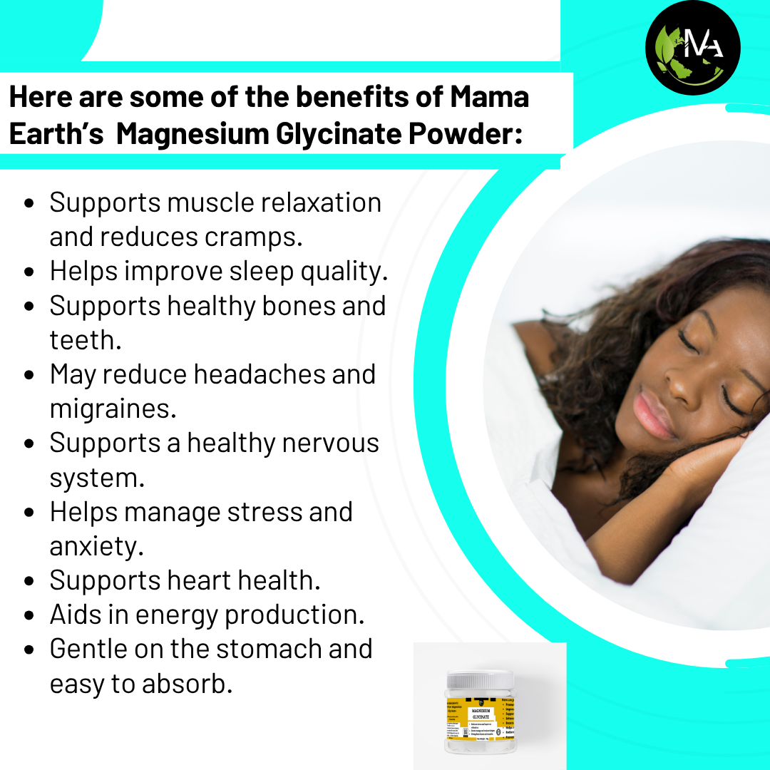 Magnesium Glycinate + Ashwagandha + Chamomile powders - Reduces Stress And Anxiety , Improves sleep quality,Enhances memory,