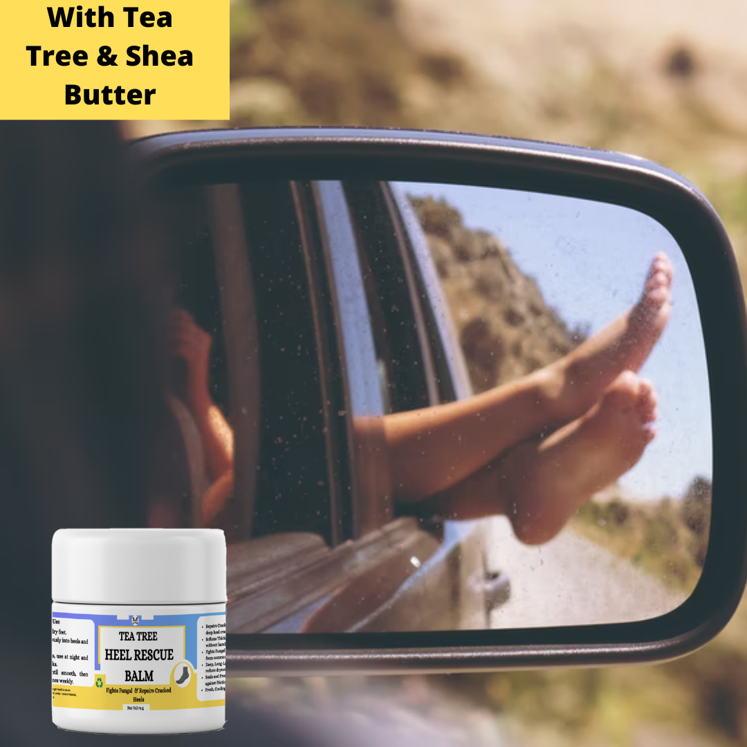 Tea Tree  Heel Rescue Balm - Restore Cracked Feet,Fights Fungal & Itchy Foot Problems