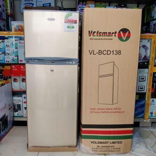 CLEARANCE OFFER VOLSMART 138L Fridge Freezer Energy Saving Double Doors Refrigerator VL-BCD138