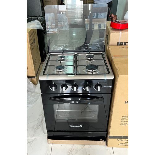 CLEARANCE OFFER VOLSMART 60*60, 4 GAS BURNERS, Free Standing Cooker with GAS OVEN