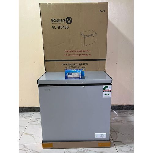 CLEARANCE OFFER VOLSMART 150L Vertical Chest Freezer VL-BD150 Single Flip Drain Freezer Energy-saving Freezer Fast Cooling Refrigerator