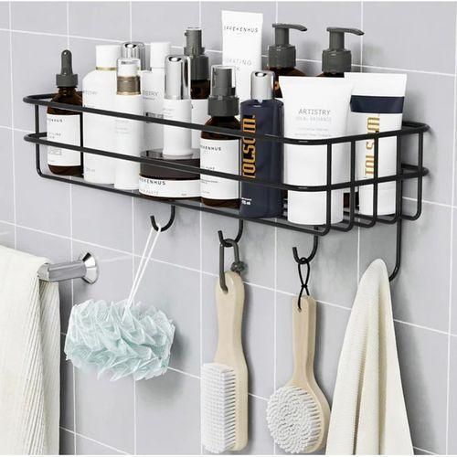 CLEARANCE OFFER Bathroom Shelf Organizer Storage Rack With Towel Hanger