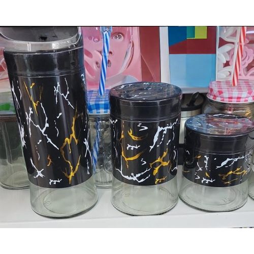 CLEARANCE OFFER Kitchen Canisters Sets Glass Storage Jars For Salt,Sugar Spices