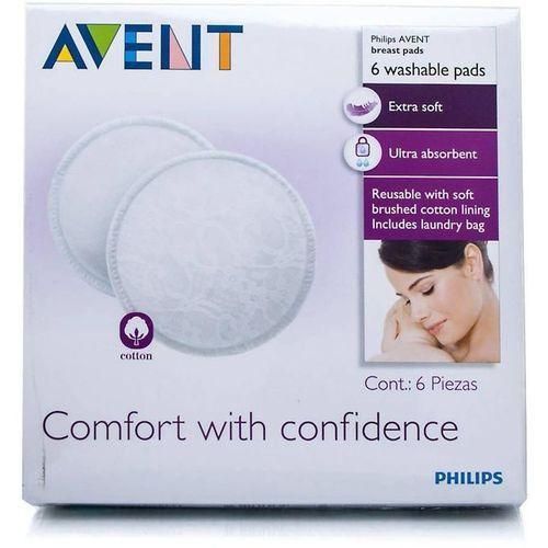 CLEARANCE OFFER Avent 6 Reusable Breast Pads Includes Laundry Bag