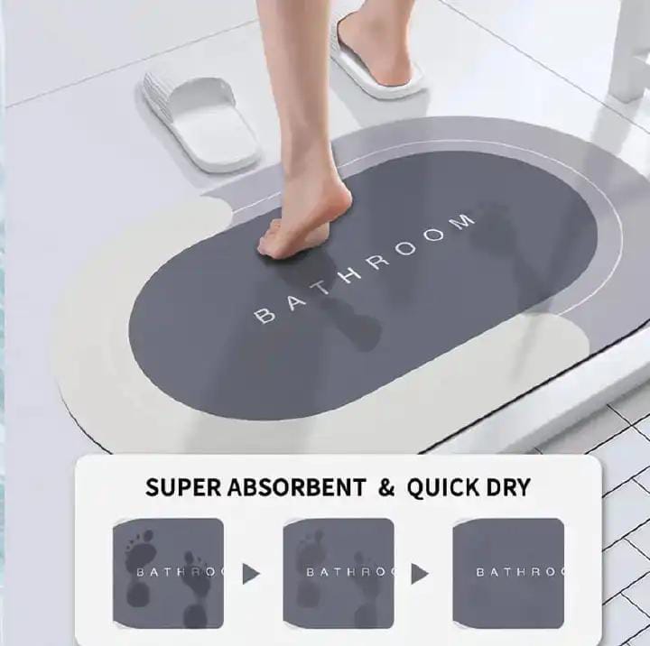 CLEARANCE OFFER Bathroom Anti-slip Pad Diatomite Absorbent Quick-drying Mat