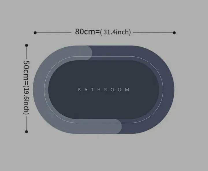 CLEARANCE OFFER Bathroom Anti-slip Pad Diatomite Absorbent Quick-drying Mat