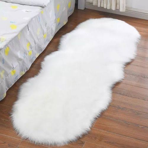CLEARANCE OFFER Soft Irregular Rugs For Bedroom Plush Floor Foot Mats Faux Fur Wool Carpets Living Room Lounge Fluffy Bedside Rug Sofa Cushion